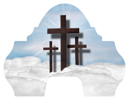 DARAY-L-106-BL Three Crosses (Clouds) Blue